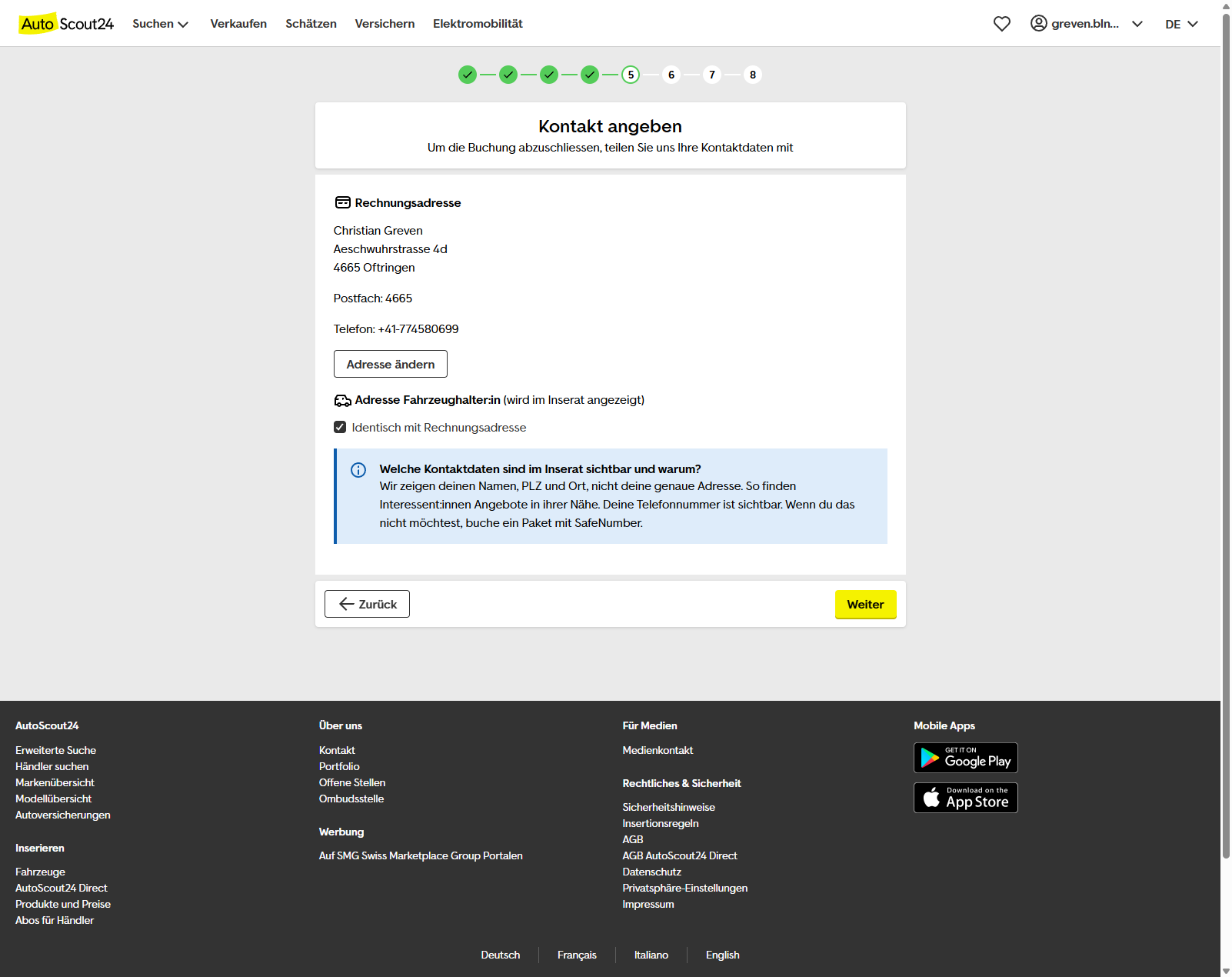 Kontaktdaten